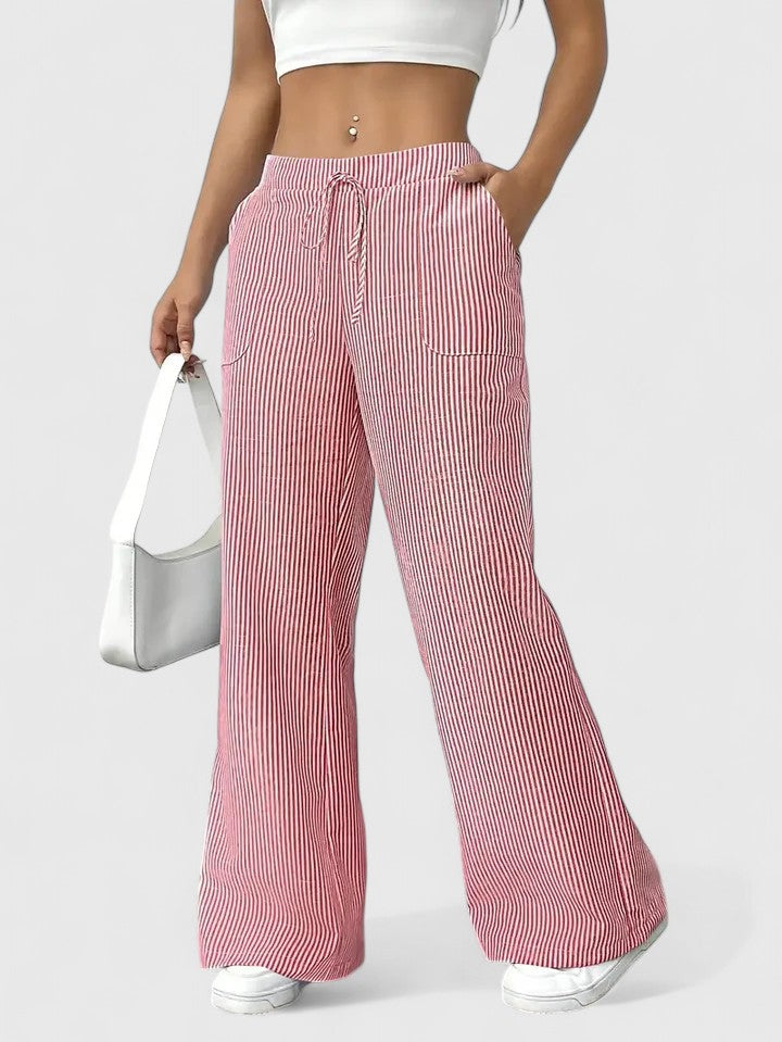 MELANIE - WEITE HOSE MIT DETAILS