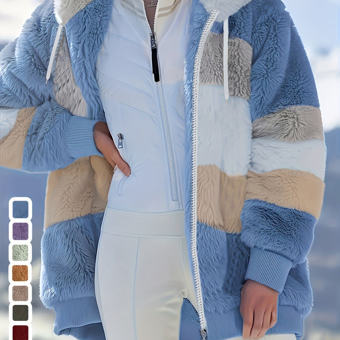 Damen Wintermantel mit Futter – Farbdetails