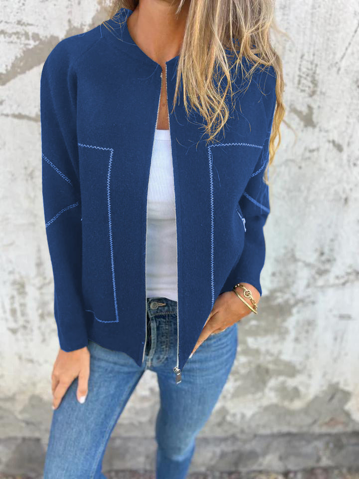 AVY - LEICHTE JACKE MIT RUNDHALSAUSSCHNITT