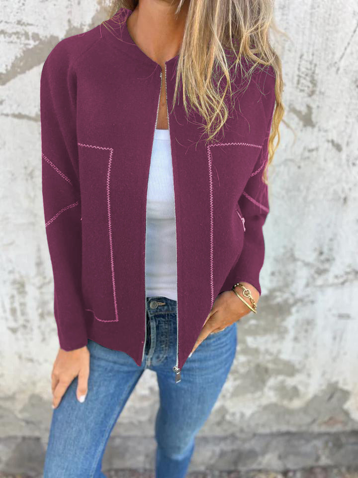 AVY - LEICHTE JACKE MIT RUNDHALSAUSSCHNITT