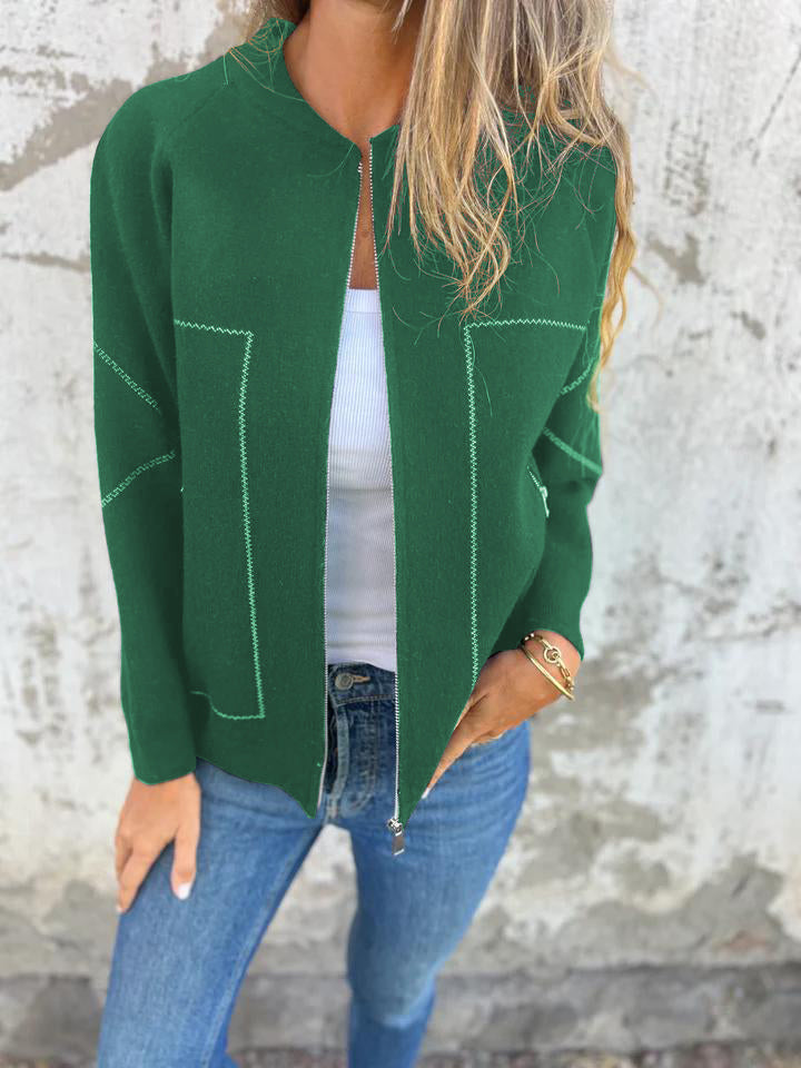 AVY - LEICHTE JACKE MIT RUNDHALSAUSSCHNITT