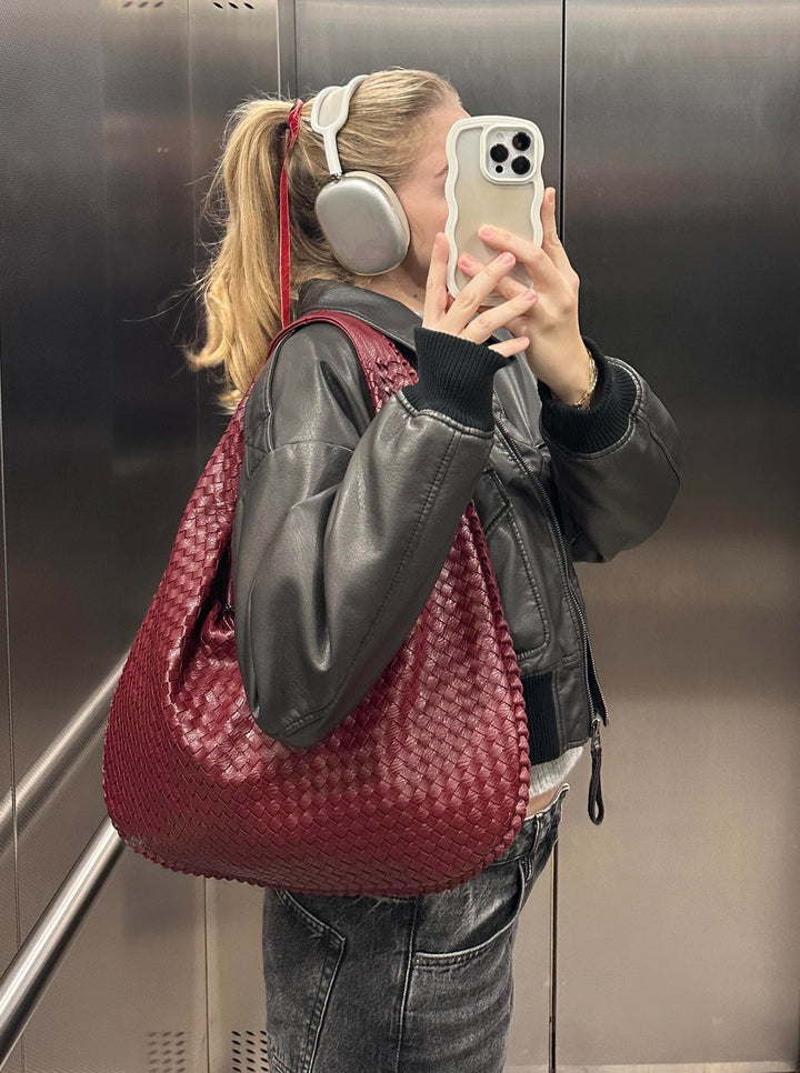 JACKY - TASCHE WEINROT