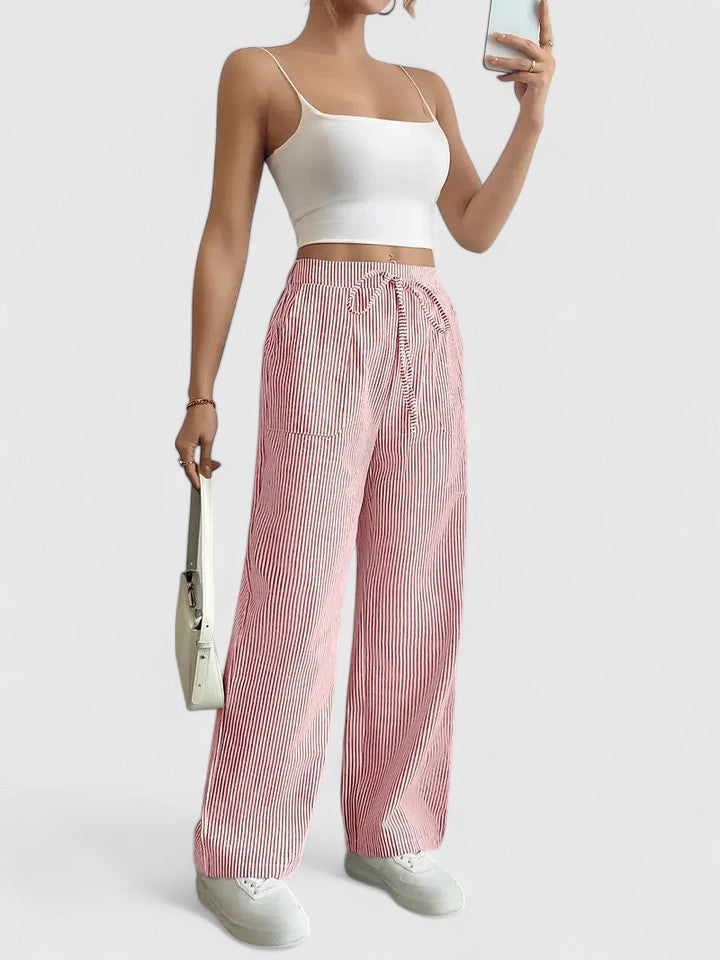 MELANIE - WEITE HOSE MIT DETAILS