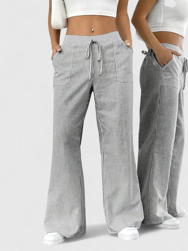MELANIE - WEITE HOSE MIT DETAILS