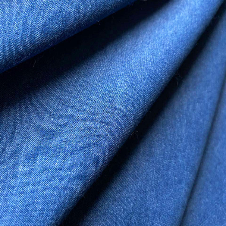 ILSE - V-AUSSCHNITT HALBLANGES DENIMKLEID