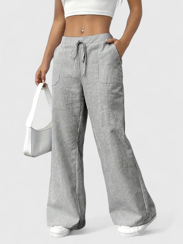 MELANIE - WEITE HOSE MIT DETAILS