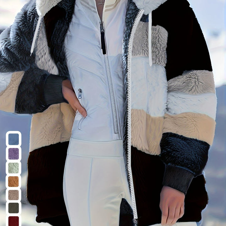 Damen Wintermantel mit Futter – Farbdetails