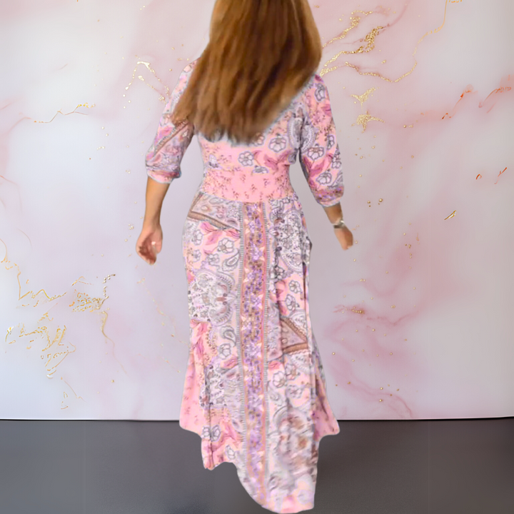 MARGA - KLEID MIT V-AUSSCHNITT