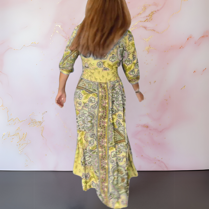 MARGA - KLEID MIT V-AUSSCHNITT