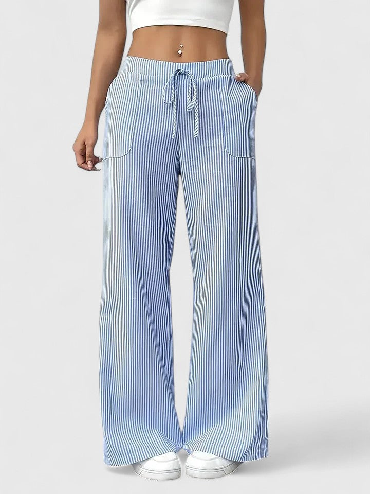 MELANIE - WEITE HOSE MIT DETAILS