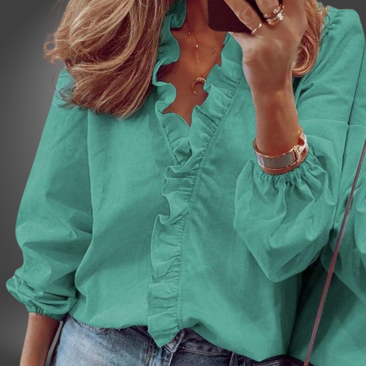 ROSALINA - STILVOLLE HANDGEFERTIGTE BLUSE