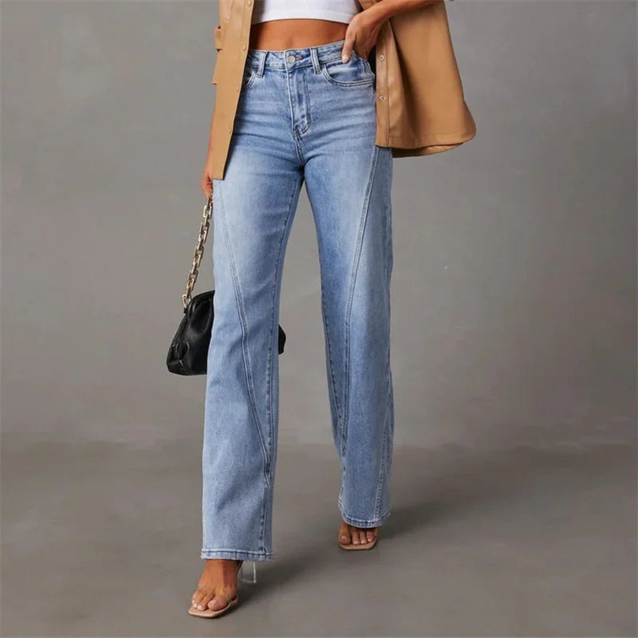 Damen Flared Jeans mit Hoher Taille – Schmeichelhafte Passform