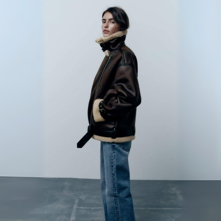 Damen Reversjacke mit Futter