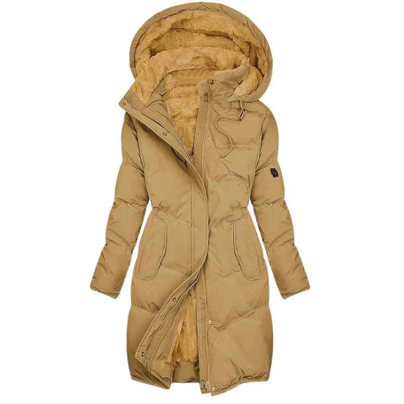 Damen Wintermantel mit Futter – Langes Modell