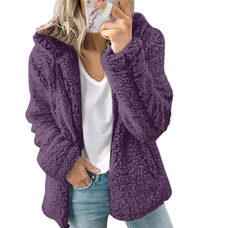 Damen Lässige Kapuzenjacke - Warm