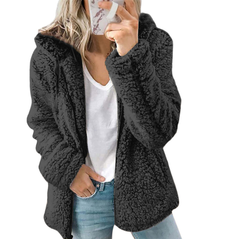 Damen Lässige Kapuzenjacke - Warm