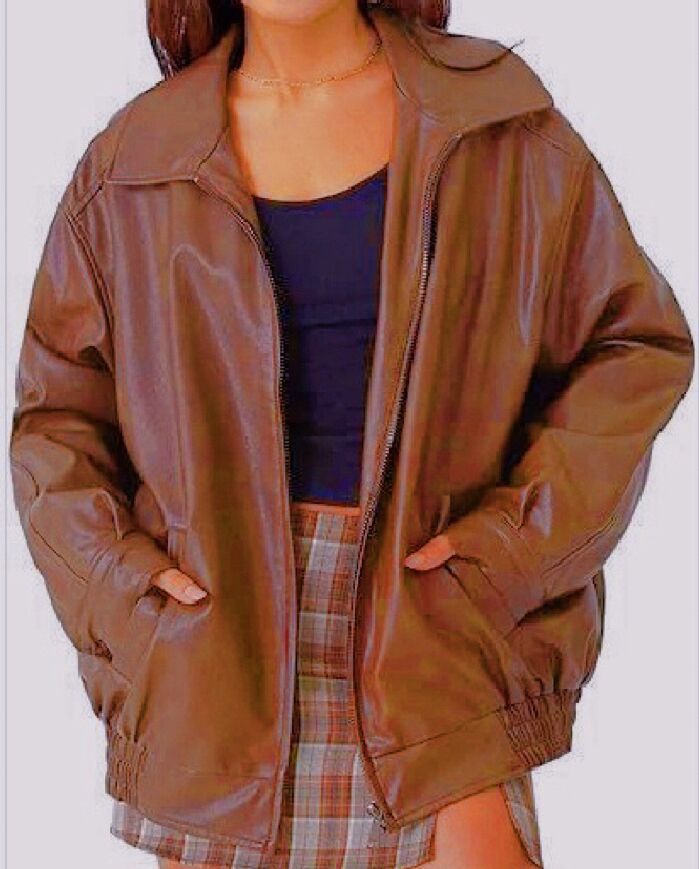 Damen Bomberjacke mit Oversized Passform - Zipper