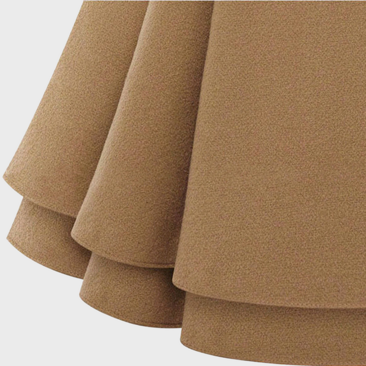 Damen Doppelreihiger Mantelkleid - Tailliert