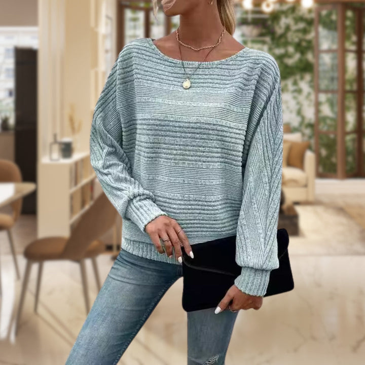 Damen Pullover mit Gestreiftem Muster