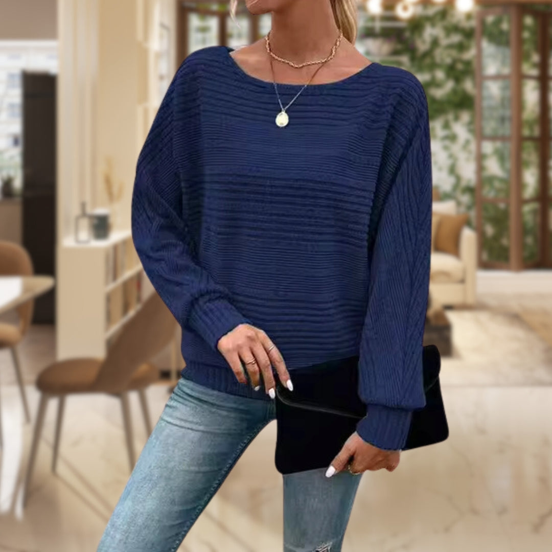 Damen Pullover mit Gestreiftem Muster