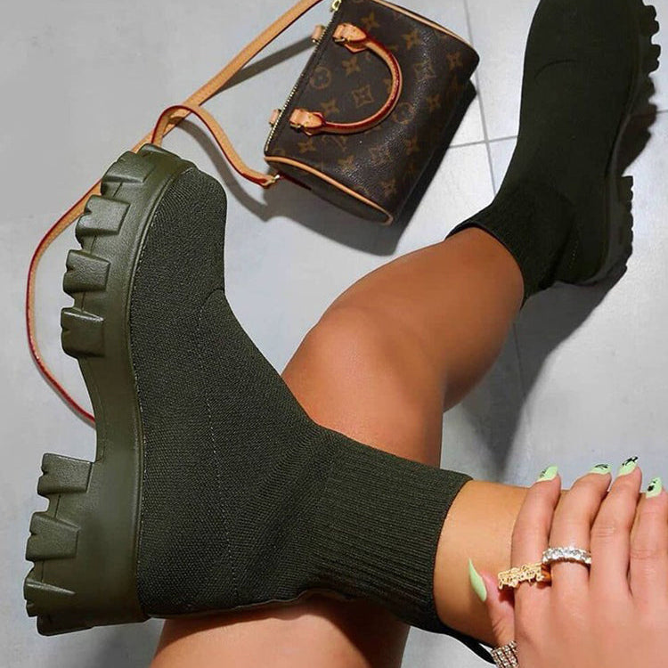 Damen Stiefeletten - Dicke Sohle