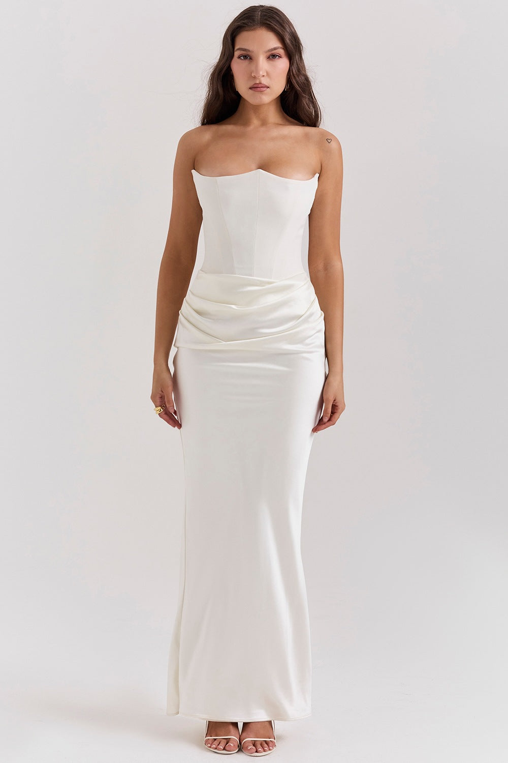 Damen Abendkleid Trägerlos mit Meerjungfrauen-Schnitt – Maxi