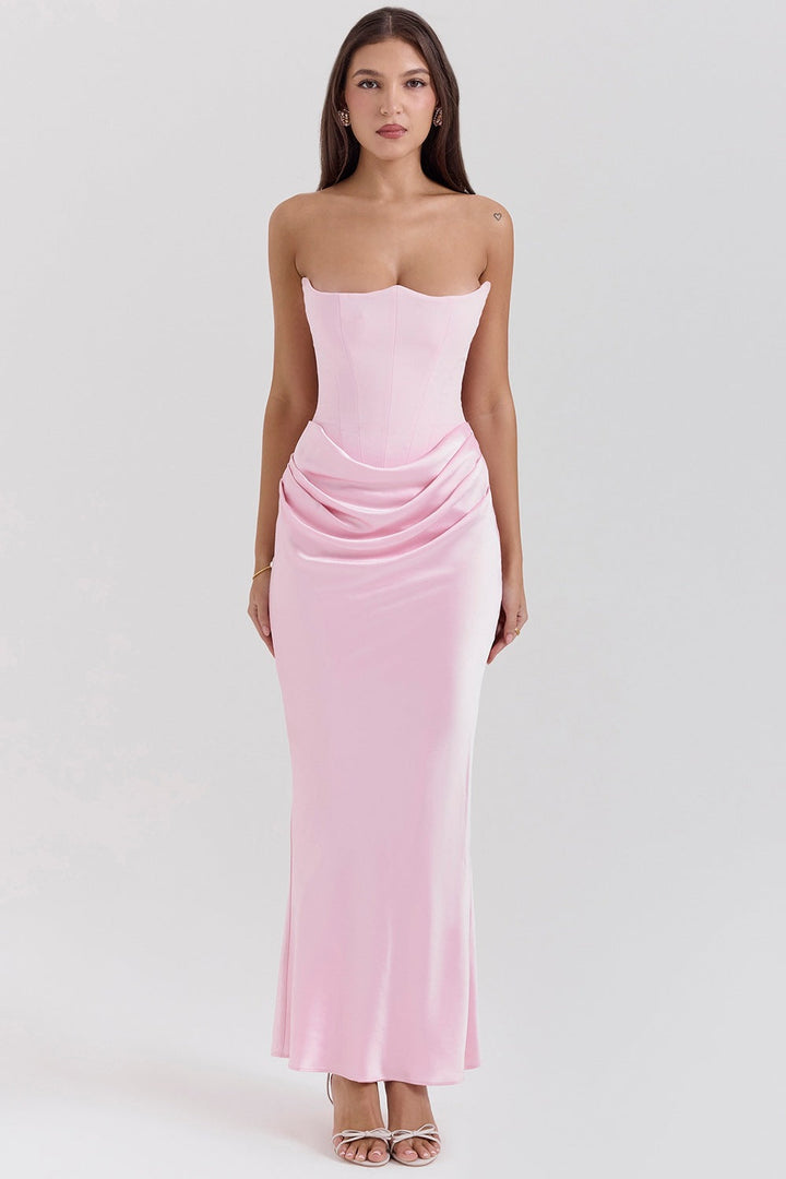 Damen Abendkleid Trägerlos mit Meerjungfrauen-Schnitt – Maxi