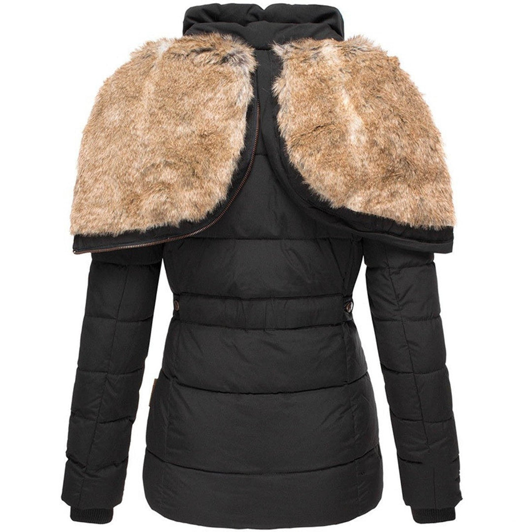 Damen Winter Pufferjacke mit Kapuze – Slim Fit