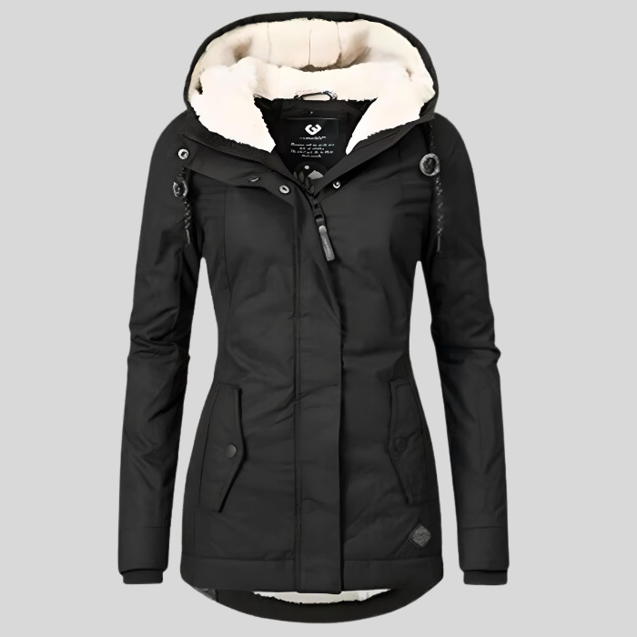 Damen Winterjacke mit Kapuze - Langes Modell