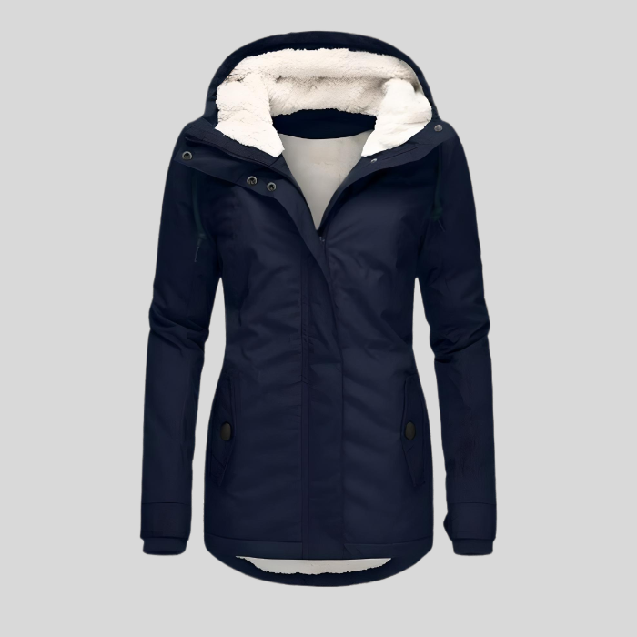 Damen Winterjacke mit Kapuze - Langes Modell