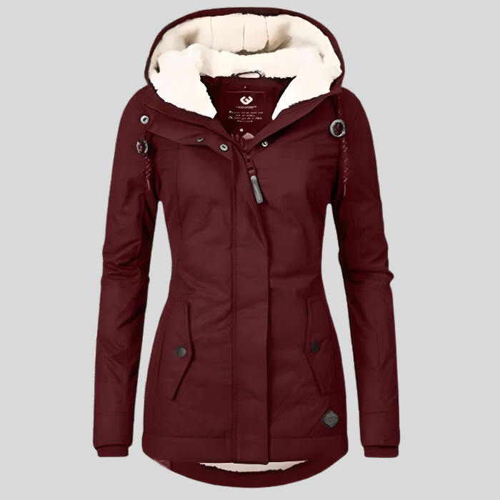 Damen Winterjacke mit Kapuze - Langes Modell