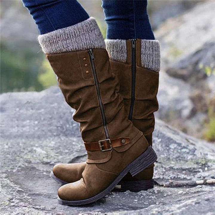 Damen Winterstiefel mit Flachem Absatz