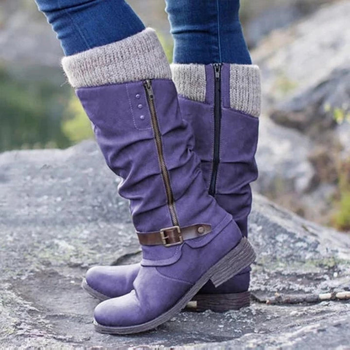 Damen Winterstiefel mit Flachem Absatz