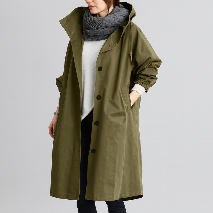 Damen verstellbarer Trenchcoat - Ganzjahres