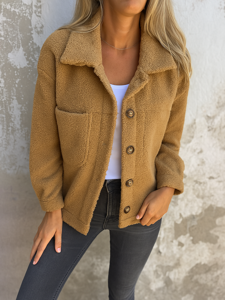 Damenjacke mit Gefüttertem Innenfutter – Kurzes Modell