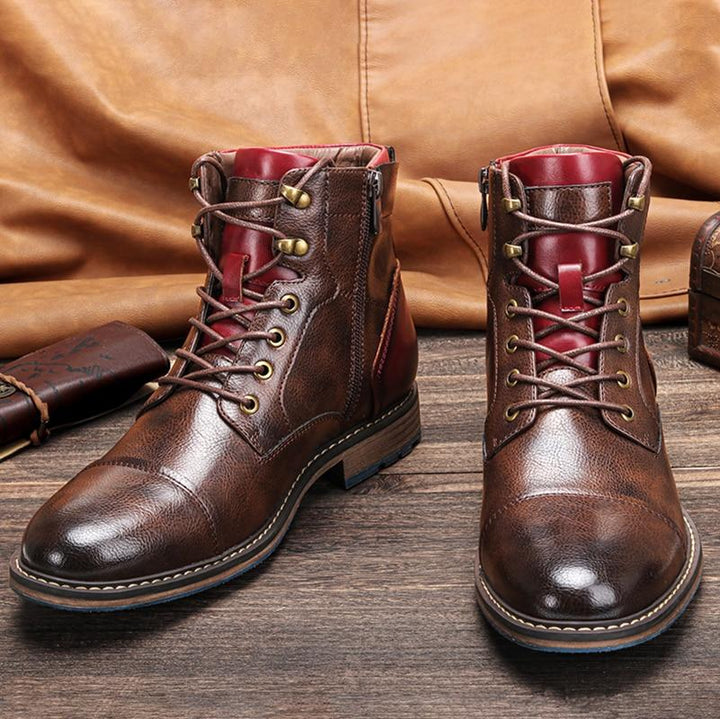 KRISTAN - HANDGEFERTIGTE PREMIUM LEDER OXFORD BOOTS