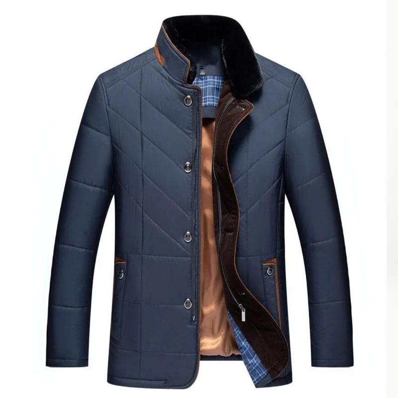 Herren Wintermantel im Klassischen Design – Langes Modell
