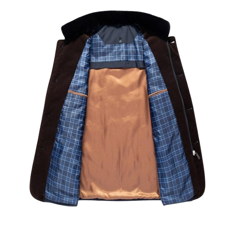 Herren Wintermantel im Klassischen Design – Langes Modell