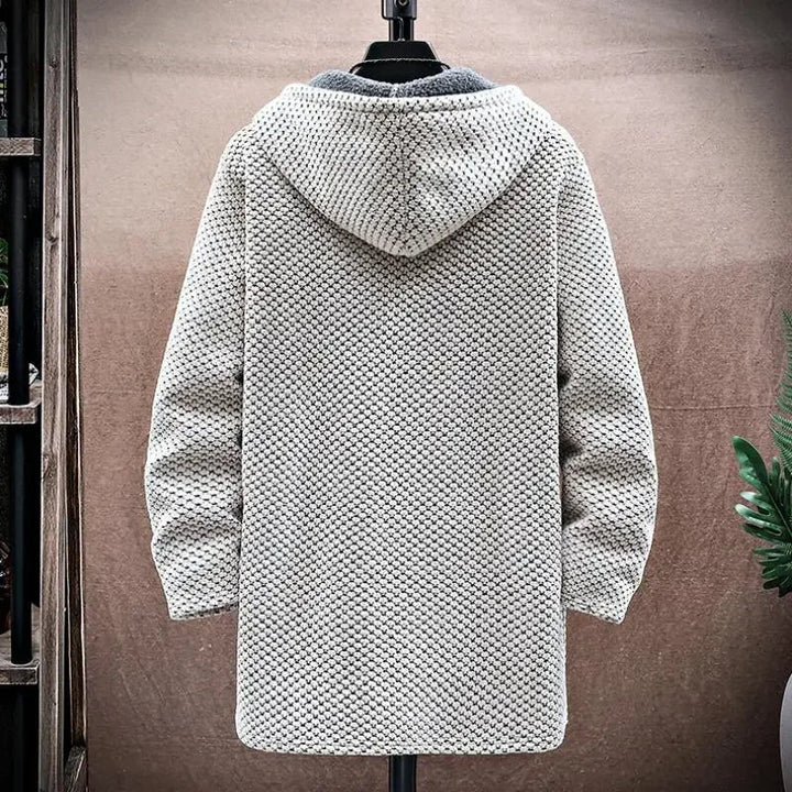 Herren Wintermantel mit Fleecefutter – Langes Modell