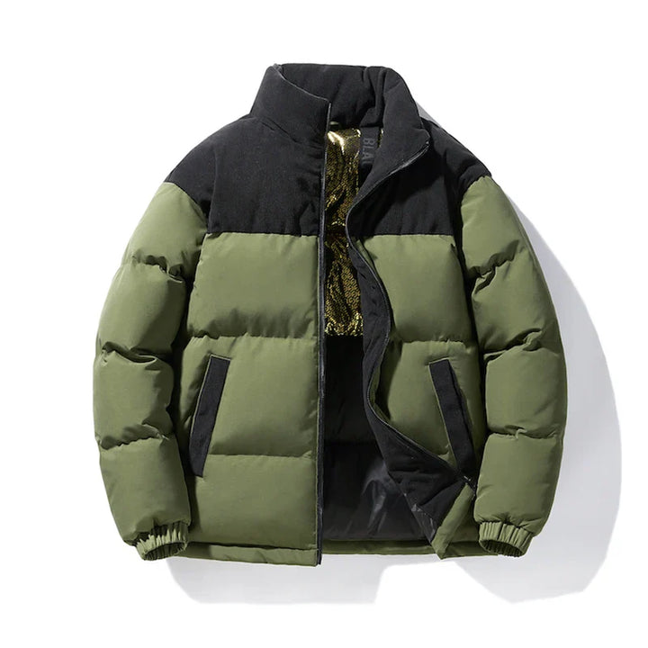 Herren Bomber Winterjacke Zweifarbig  - Kurzes Modell