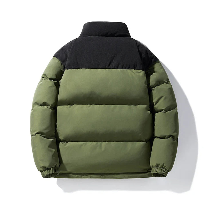 Herren Bomber Winterjacke Zweifarbig  - Kurzes Modell