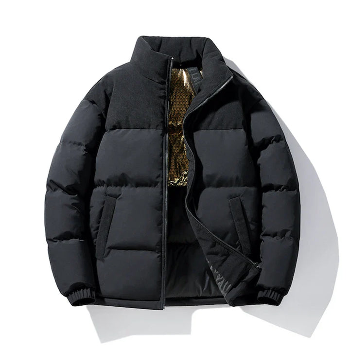 Herren Bomber Winterjacke Zweifarbig  - Kurzes Modell
