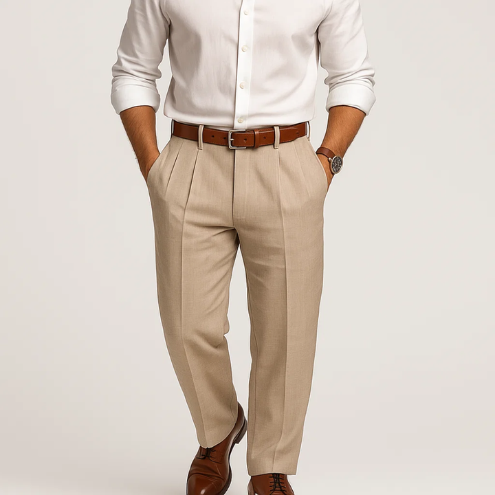 Herren Casual Hose mit geradem Schnitt - Praktische Taschen