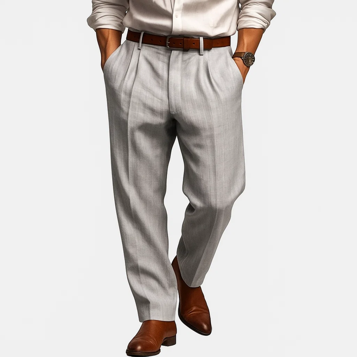 Herren Casual Hose mit geradem Schnitt - Praktische Taschen