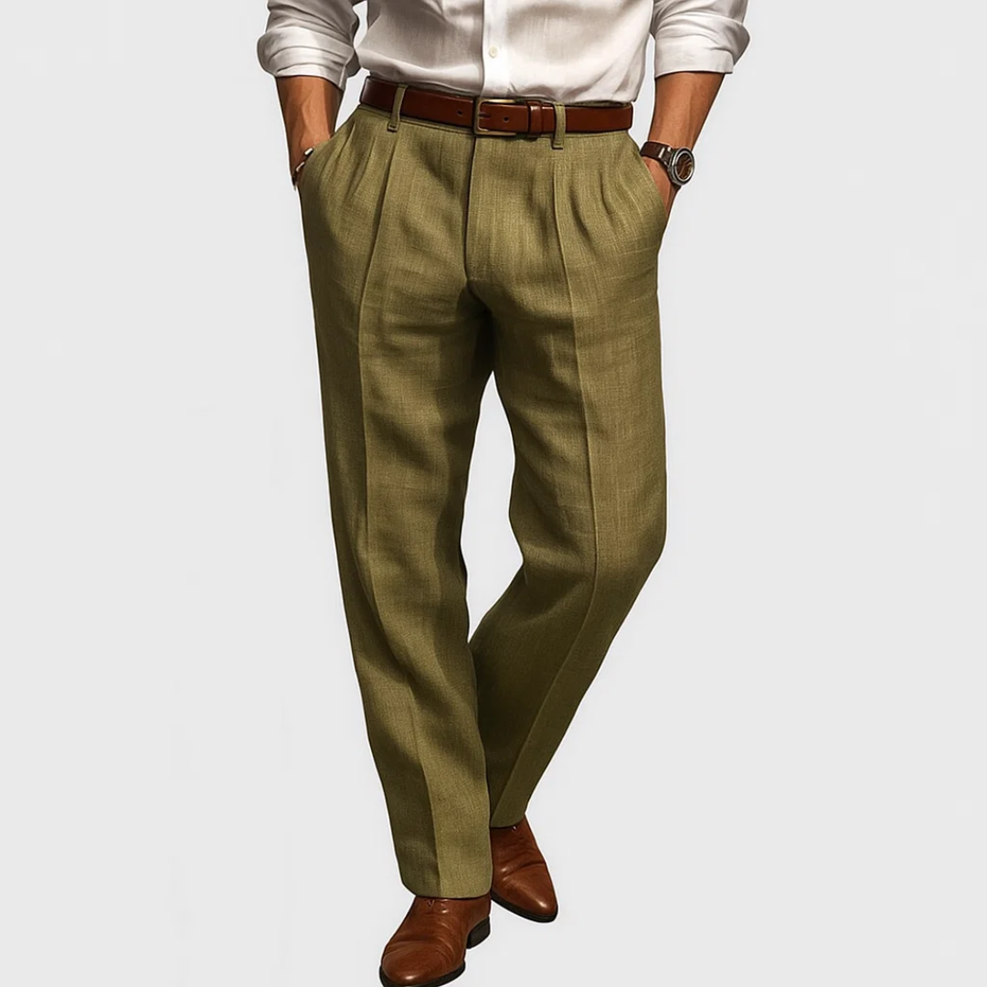 Herren Casual Hose mit geradem Schnitt - Praktische Taschen