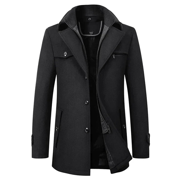 Herren Klassischer Trenchcoat-Look Jacke - Warm