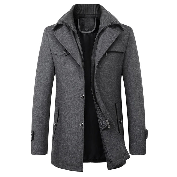 Herren Klassischer Trenchcoat-Look Jacke - Warm