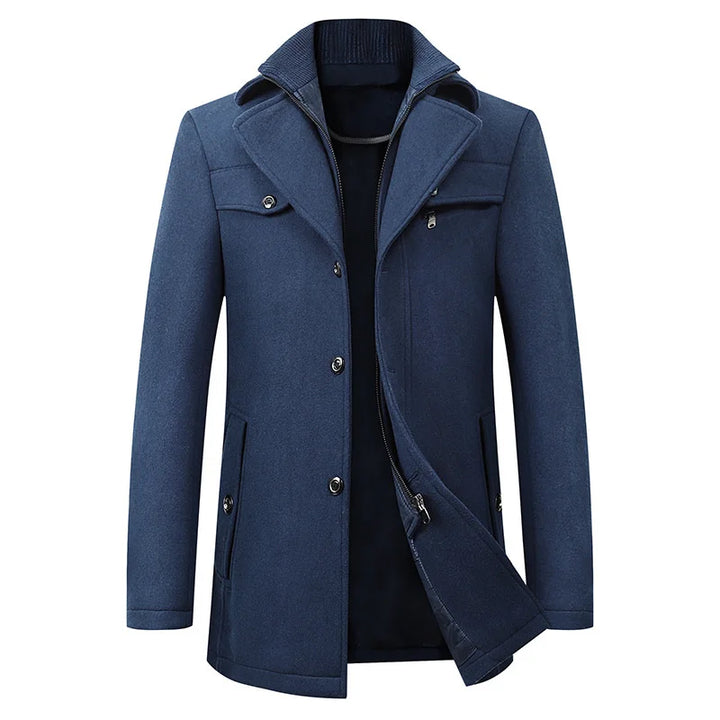 Herren Klassischer Trenchcoat-Look Jacke - Warm
