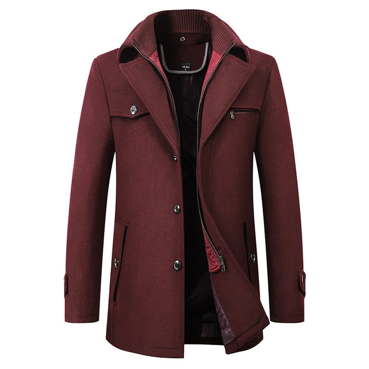 Herren Klassischer Trenchcoat-Look Jacke - Warm