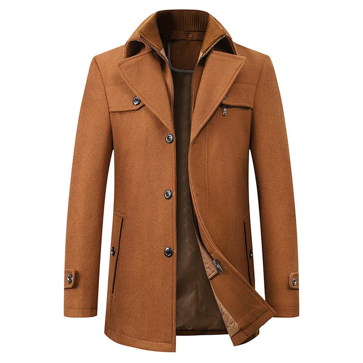 Herren Klassischer Trenchcoat-Look Jacke - Warm